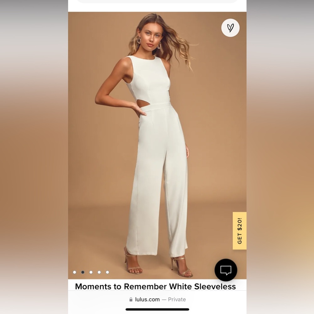 White Full Length Jumpsuit